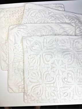 4 Indian Handwork applique cutout pillow covers